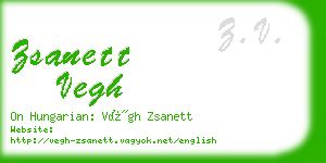 zsanett vegh business card